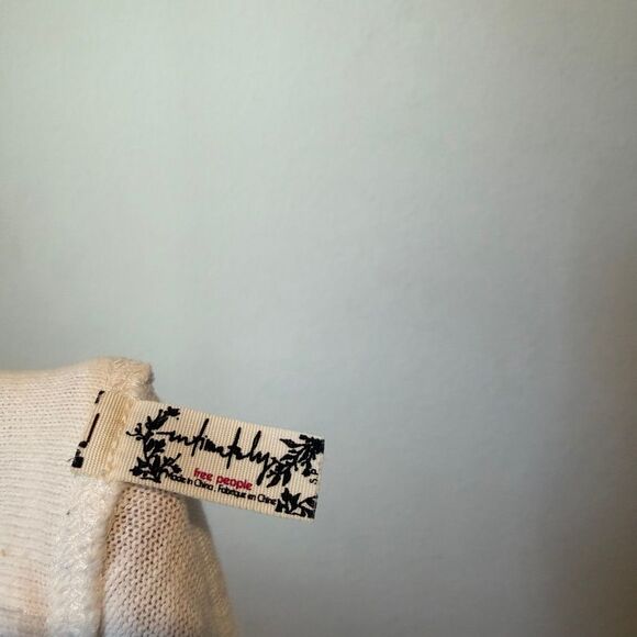 Free People White Organic Cotton Lounge Pants Women's Size Small - Picture 5 of 5